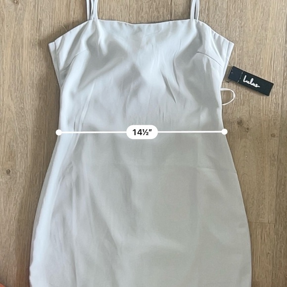 NWT Lulus Toast to Life Mini Dress – ’90s Coquette Minimalist Soft Girl Romantic - Picture 11 of 13